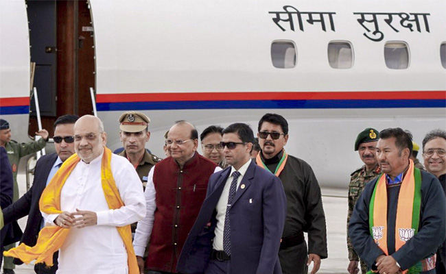 Amit Shah holds meeting with Ladakh L-G for smooth ‘darshan’ of Lord Buddha’s relics